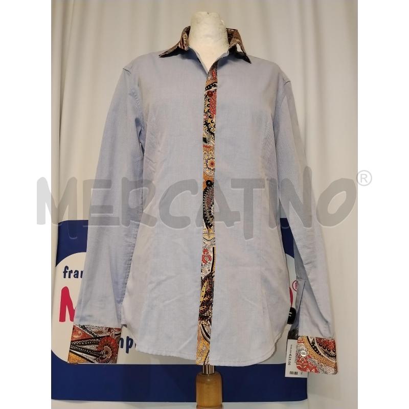 CAMICIA UOMO DANIELE ALESSANDRINI AZZURRA  | Mercatino dell'Usato Catania stazione centrale 1