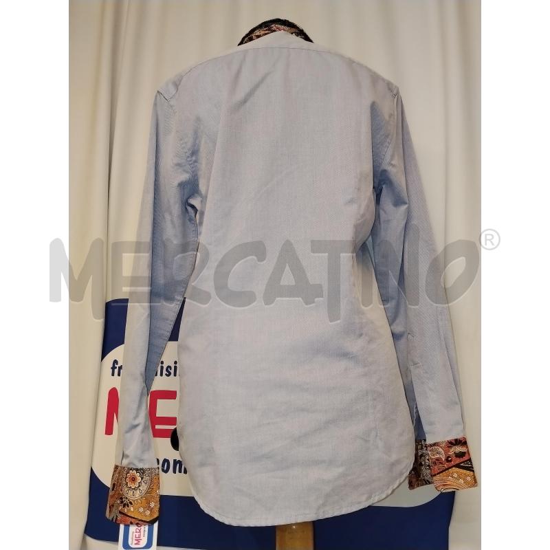 CAMICIA UOMO DANIELE ALESSANDRINI AZZURRA  | Mercatino dell'Usato Catania stazione centrale 3