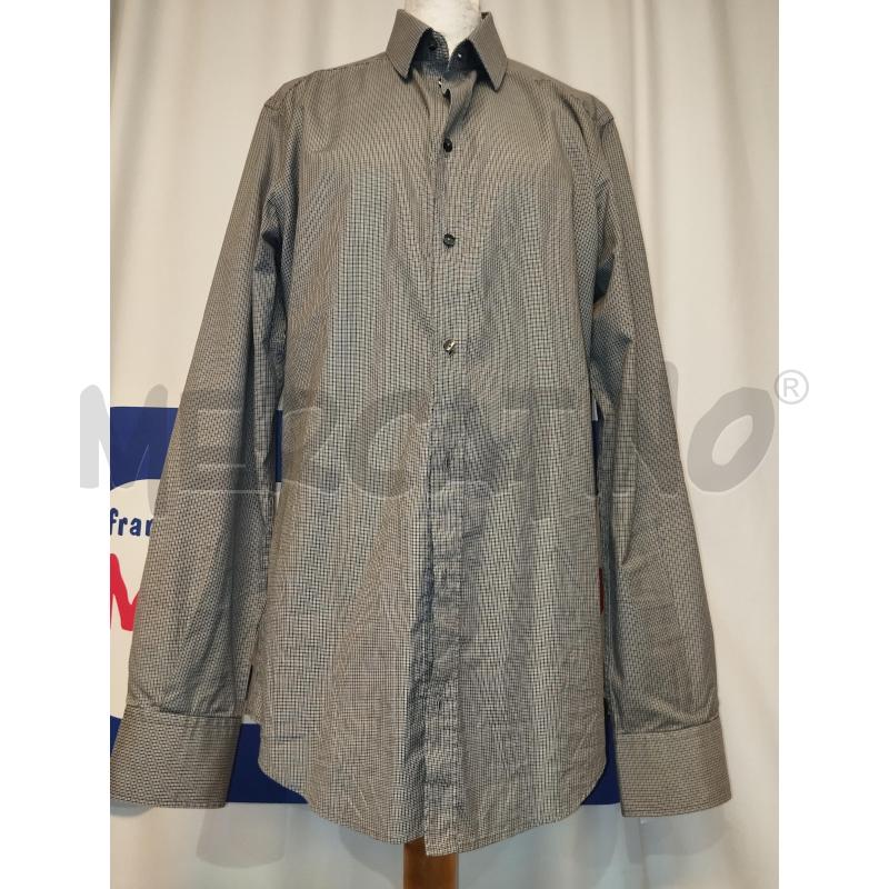 CAMICIA UOMO DOLCE & GABBANA GRIGIA A QUADRI  | Mercatino dell'Usato Catania stazione centrale 1