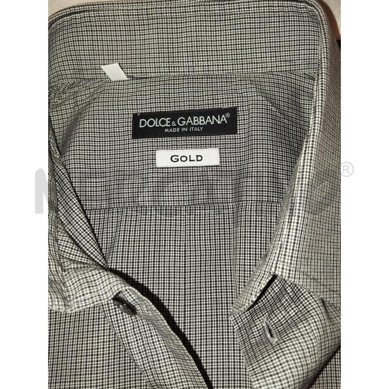 CAMICIA UOMO DOLCE & GABBANA GRIGIA A QUADRI  | Mercatino dell'Usato Catania stazione centrale 4
