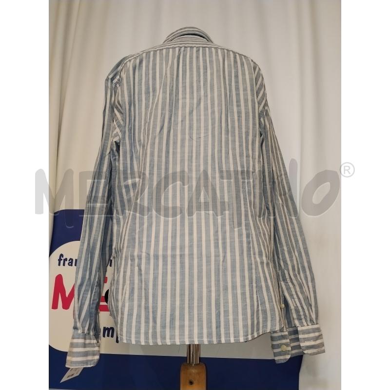 CAMICIA UOMO FRED PERRY A RIGHE BIANCO E AZZURRO | Mercatino dell'Usato Catania stazione centrale 3