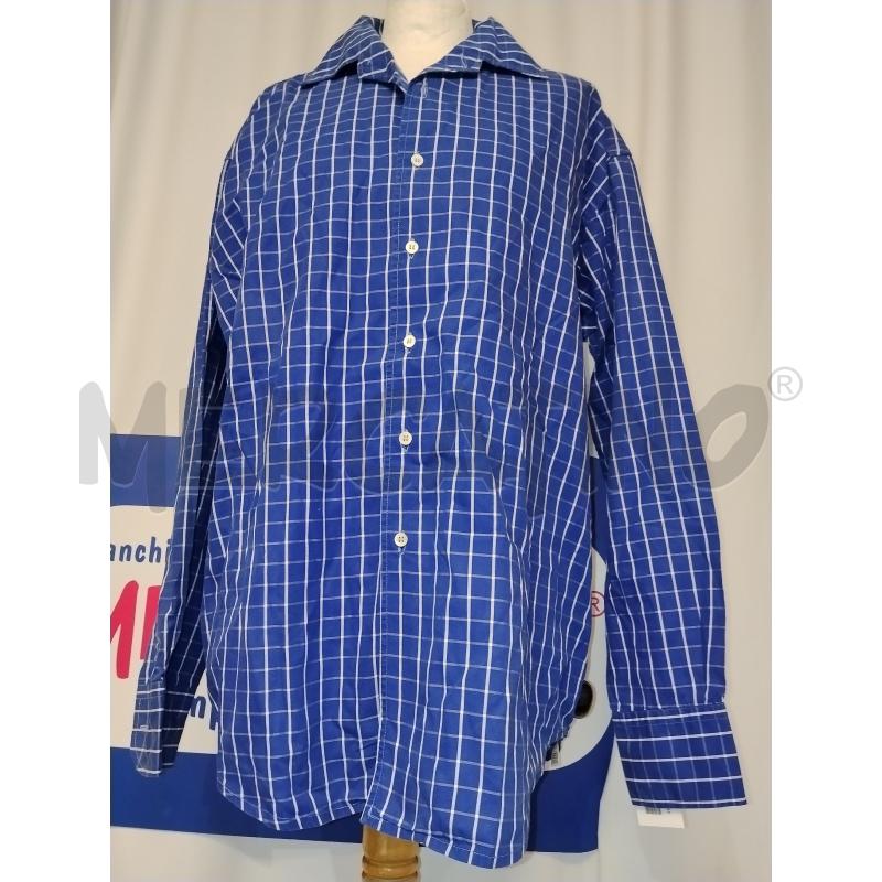 CAMICIA UOMO ISLAND BLU E BIANCA A QUADRI | Mercatino dell'Usato Catania stazione centrale 1