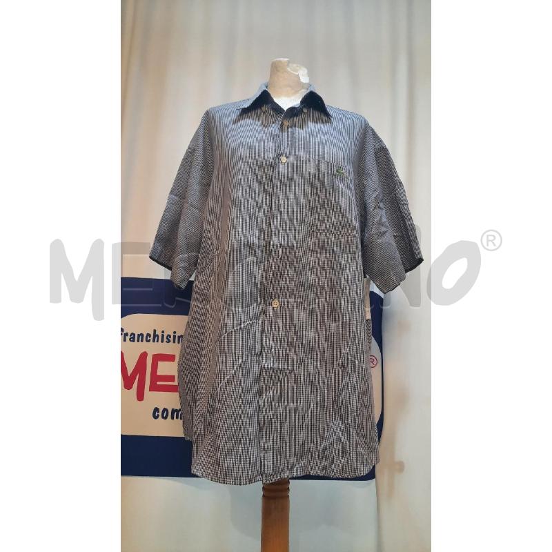 CAMICIA UOMO LACOSTE AZZURRA A QUADRI  | Mercatino dell'Usato Catania stazione centrale 1