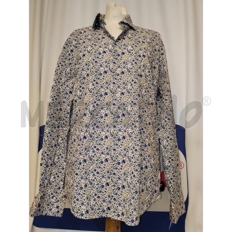 CAMICIA UOMO PORTOFIORI A FIORELLINI BLU | Mercatino dell'Usato Catania stazione centrale 1