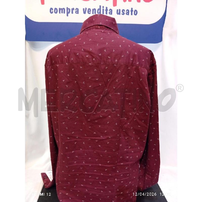 CAMICIA UOMO  ARMANI BORDEAUX | Mercatino dell'Usato Catania stazione centrale 3