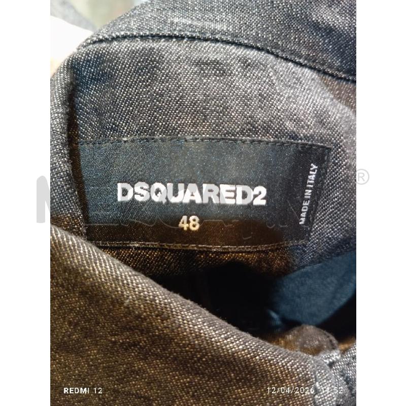 CAMICIA UOMO  DSQUARED2 NERA  CON FIORI | Mercatino dell'Usato Catania stazione centrale 4
