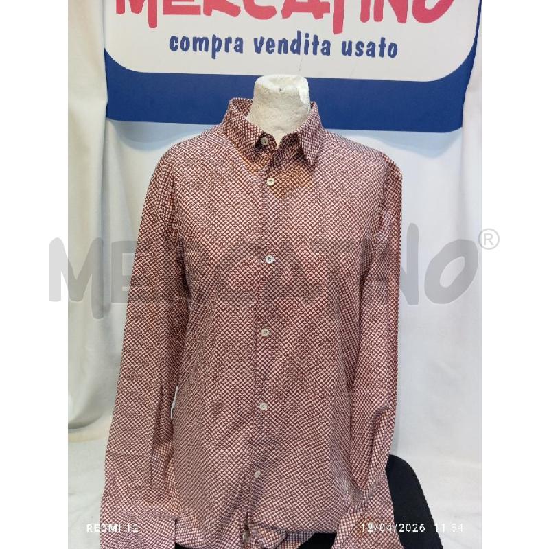 CAMICIA UOMO  EMPORIO ARMANI BORDEAUX A ROMBI | Mercatino dell'Usato Catania stazione centrale 1