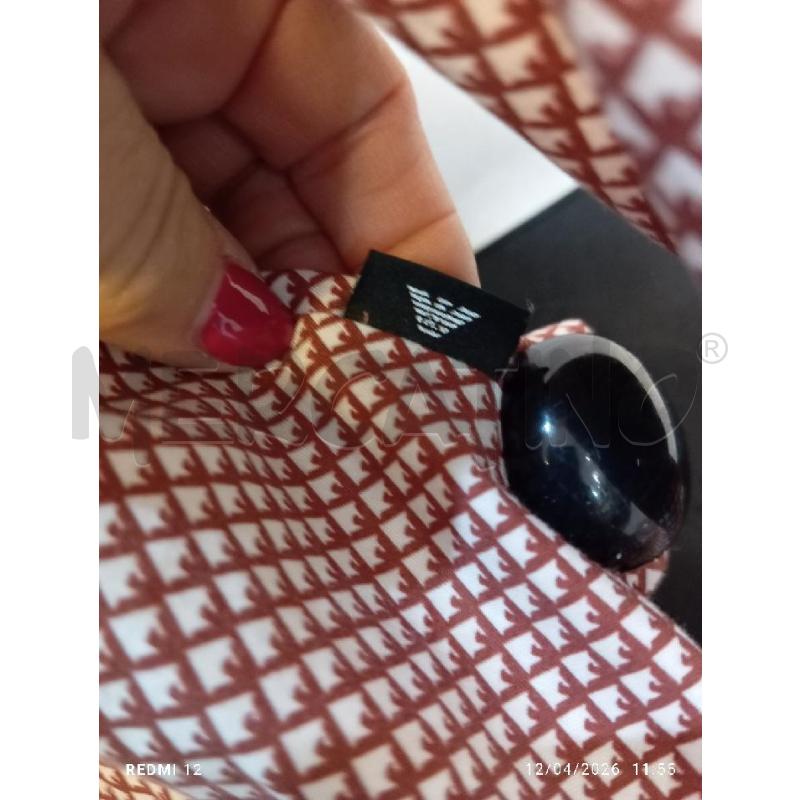 CAMICIA UOMO  EMPORIO ARMANI BORDEAUX A ROMBI | Mercatino dell'Usato Catania stazione centrale 2