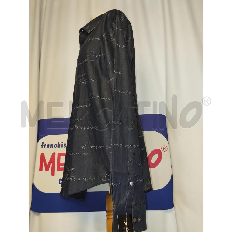CAMICIA UOMO  EMPORIO ARMANI GRIGIO CON SCRITTA | Mercatino dell'Usato Catania stazione centrale 2