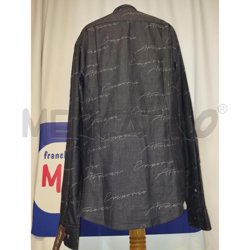 CAMICIA UOMO  EMPORIO ARMANI GRIGIO CON SCRITTA | Mercatino dell'Usato Catania stazione centrale 3