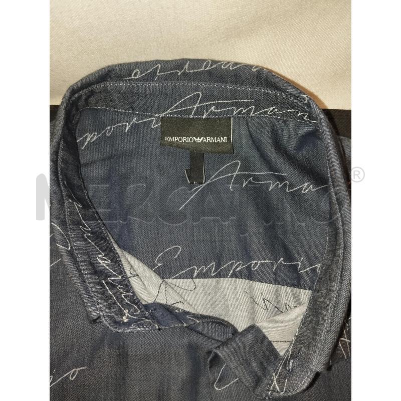 CAMICIA UOMO  EMPORIO ARMANI GRIGIO CON SCRITTA | Mercatino dell'Usato Catania stazione centrale 4