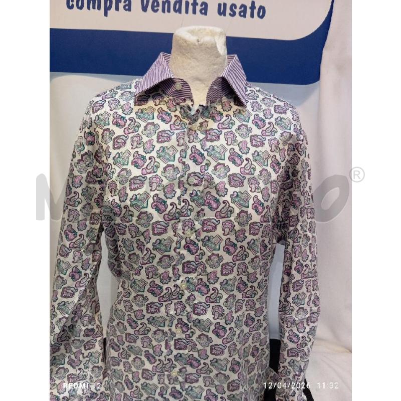 CAMICIA UOMO  ETRO VIOLA CON FIORI | Mercatino dell'Usato Catania stazione centrale 2