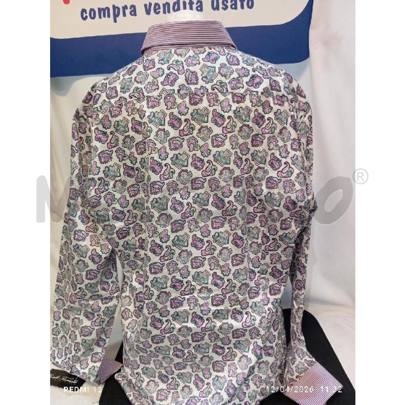 CAMICIA UOMO  ETRO VIOLA CON FIORI | Mercatino dell'Usato Catania stazione centrale 3