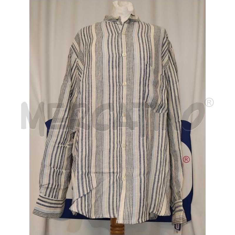 CAMICIA UOMO  LINO A RIGHE | Mercatino dell'Usato Catania stazione centrale 1
