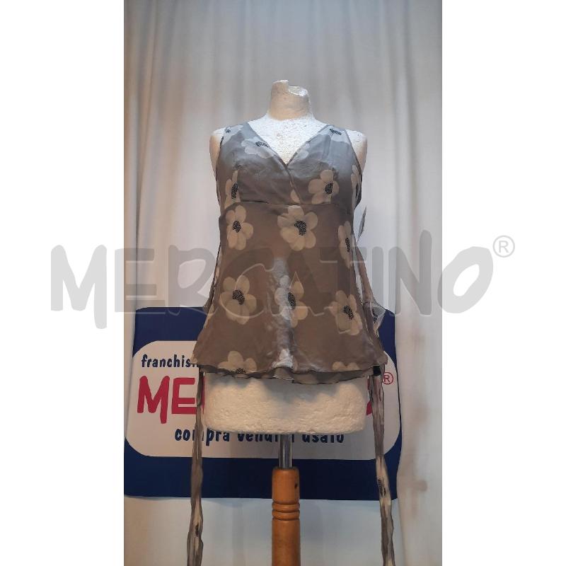 CANOTTA DONNA ARMANI  GRIGIA A FANTASIA  | Mercatino dell'Usato Catania stazione centrale 1