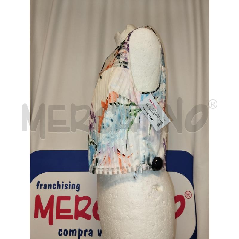 CANOTTA DONNA DOROTHY PERKINS BIANCA A FIORI  | Mercatino dell'Usato Catania stazione centrale 2