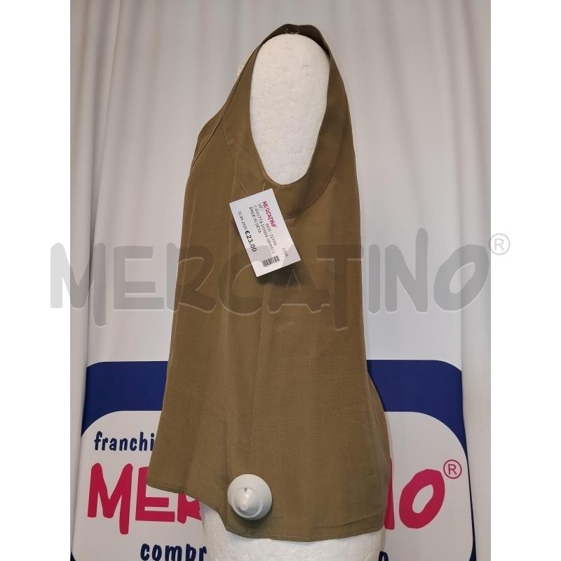 CANOTTA DONNA GENNU VERDE IN SETA  | Mercatino dell'Usato Catania stazione centrale 2