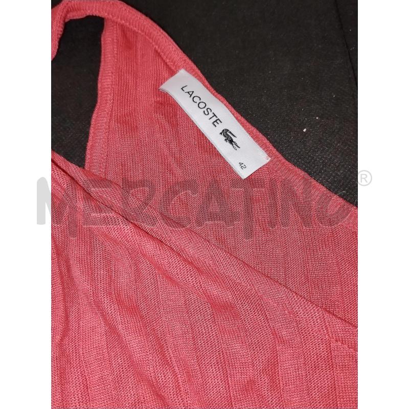CANOTTA DONNA LACOSTE ROSA | Mercatino dell'Usato Catania stazione centrale 2