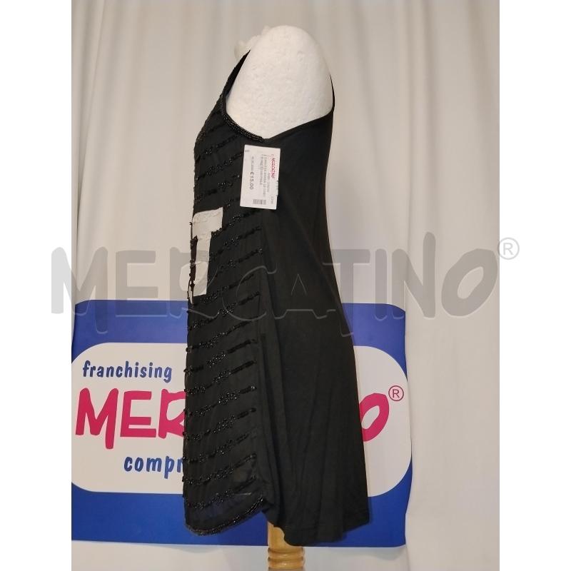 CANOTTA DONNA LE COEUR NERA CON PAILETES | Mercatino dell'Usato Catania stazione centrale 2