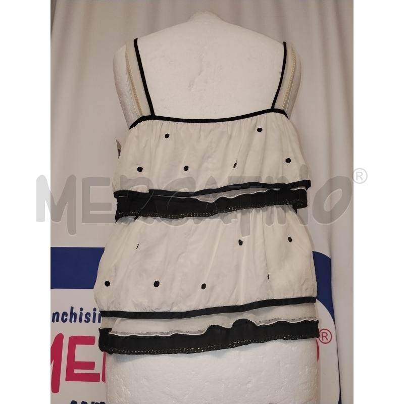 CANOTTA DONNA MARK JACOBS BEIGE E NERA IN SETA | Mercatino dell'Usato Catania stazione centrale 3