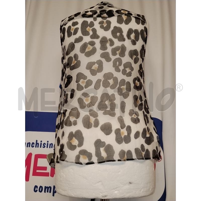 CANOTTA DONNA MASSIMO DUTTI  MACULATA NERA  | Mercatino dell'Usato Catania stazione centrale 3