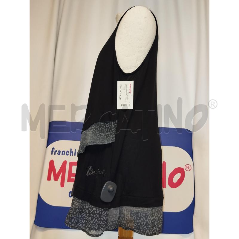 CANOTTA DONNA NERA DESIGUAL  | Mercatino dell'Usato Catania stazione centrale 2