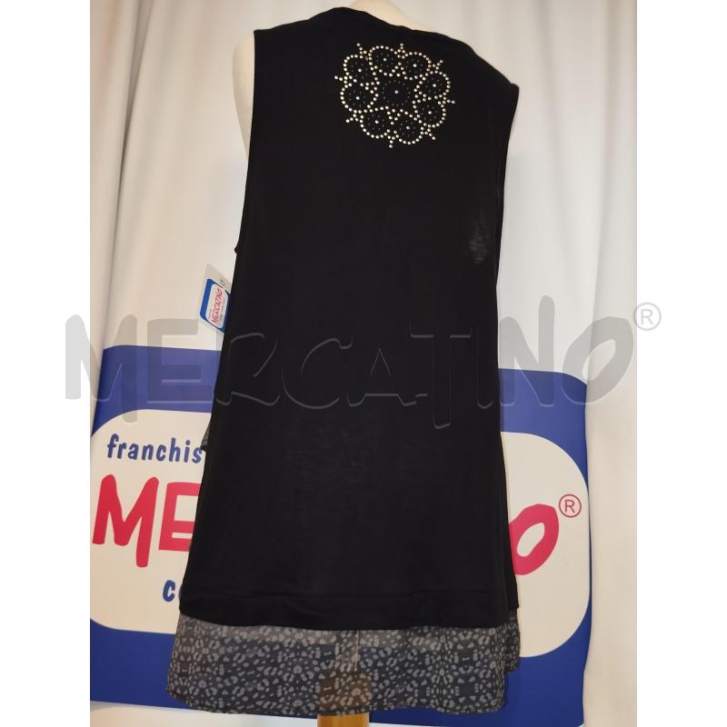 CANOTTA DONNA NERA DESIGUAL  | Mercatino dell'Usato Catania stazione centrale 3