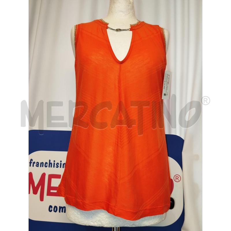 CANOTTA DONNA TRUSSARDI ARANCIO  | Mercatino dell'Usato Catania stazione centrale 1