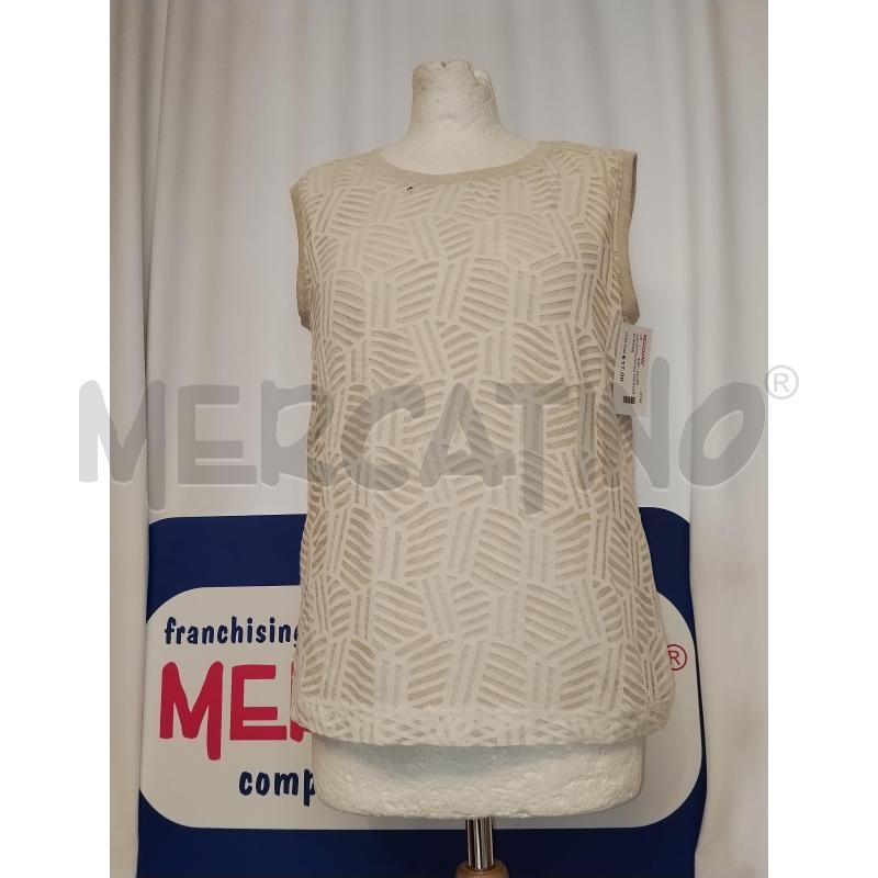 CANOTTA DONNA TRUSSARDI BEIGE  | Mercatino dell'Usato Catania stazione centrale 1