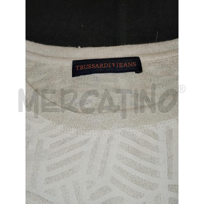 CANOTTA DONNA TRUSSARDI BEIGE  | Mercatino dell'Usato Catania stazione centrale 4
