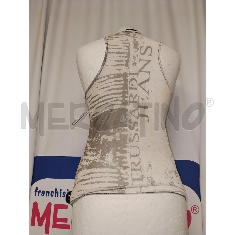 CANOTTA DONNA TRUSSARDI  BEIGE FANTASIA  | Mercatino dell'Usato Catania stazione centrale 3