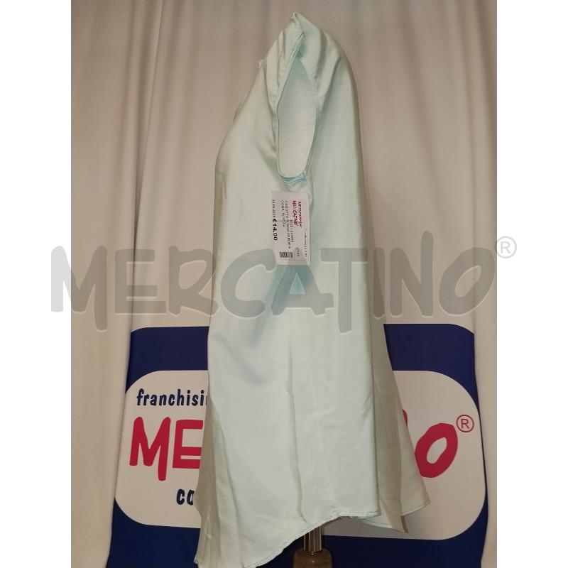 CANOTTA DONNA VERDE ACQUA  IN SETA  | Mercatino dell'Usato Catania stazione centrale 2
