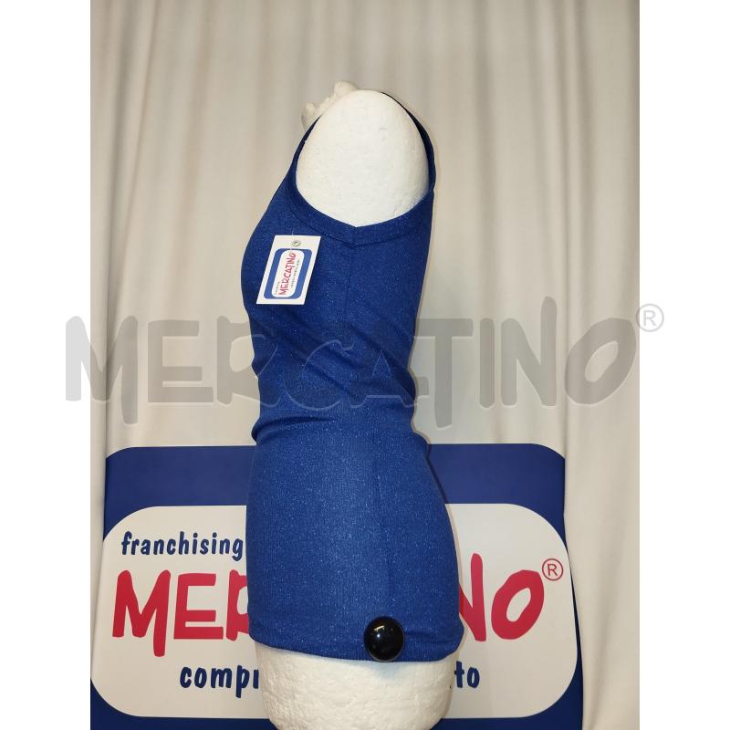 CANOTTA DONNA VICOLO BLU ELETTRICO LUREX  | Mercatino dell'Usato Catania stazione centrale 2