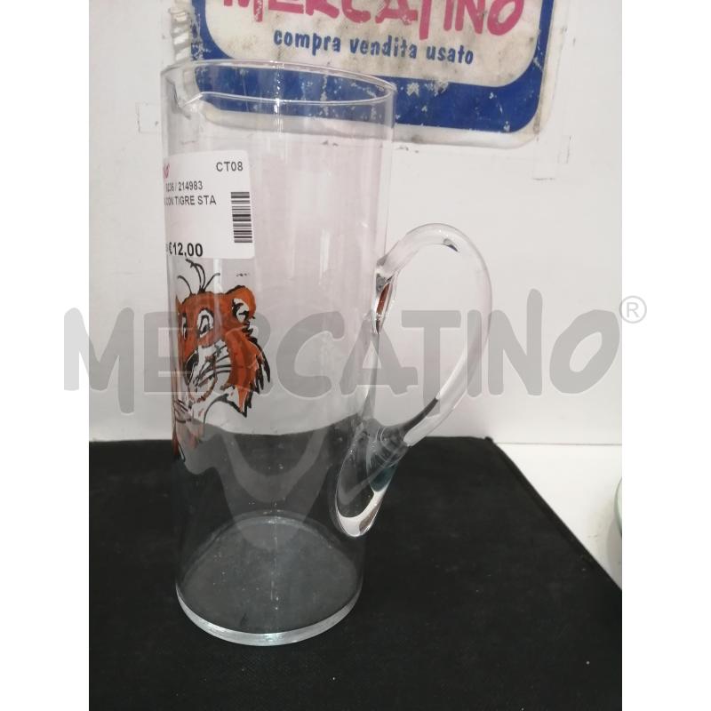 CARAFFA CON TIGRE STAMPATA  | Mercatino dell'Usato Catania stazione centrale 5