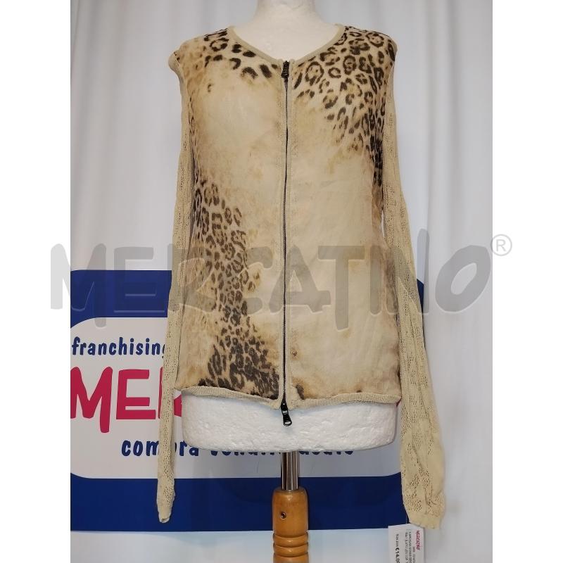 CARDIGAN DONNA BEIGE MACULATO LES COPAINS  | Mercatino dell'Usato Catania stazione centrale 1