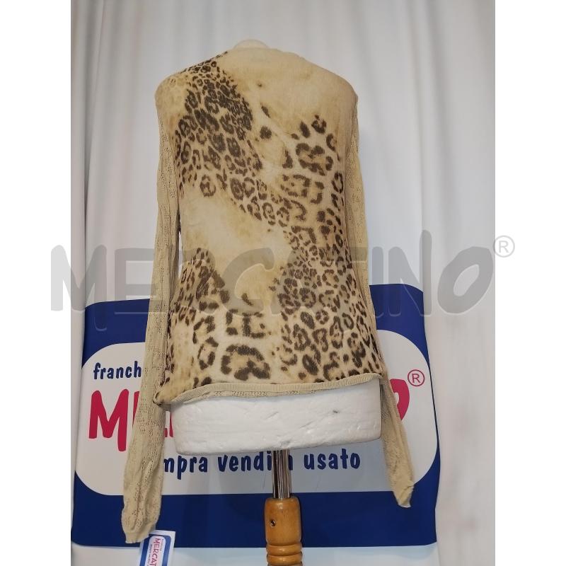 CARDIGAN DONNA BEIGE MACULATO LES COPAINS  | Mercatino dell'Usato Catania stazione centrale 3