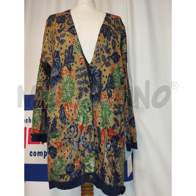 CARDIGAN DONNA LA MAISON BLU  BEIGE A FIORI  | Mercatino dell'Usato Catania stazione centrale 1