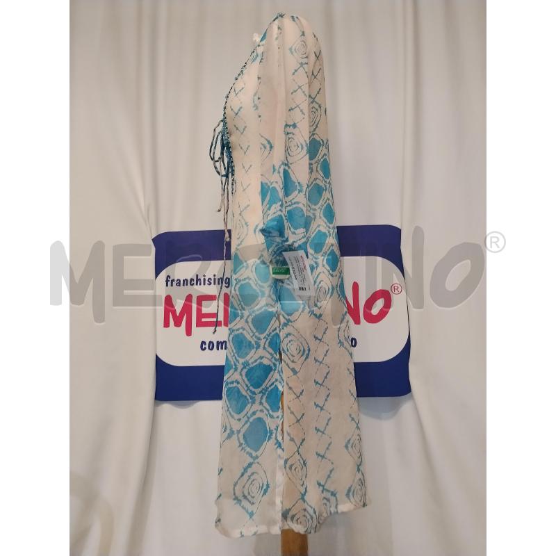 CASACCA DONNA COPRICOSTUME ROSSELLA CARRARA BIANCA A FANTASIA AZZURRA | Mercatino dell'Usato Catania stazione centrale 2