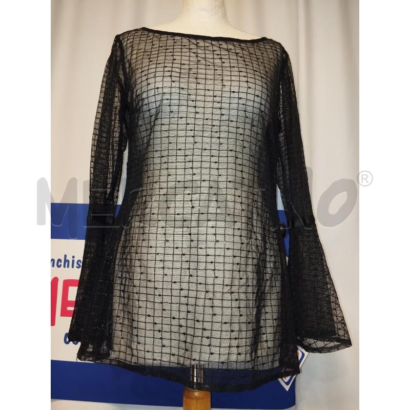 CASACCA DONNA ENZO BOTTEON NERA TRASPARENTE | Mercatino dell'Usato Catania stazione centrale 1