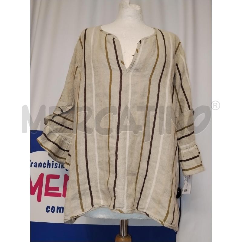 CASACCA DONNA ICONIQUE BEIGE A RIGHE | Mercatino dell'Usato Catania stazione centrale 1