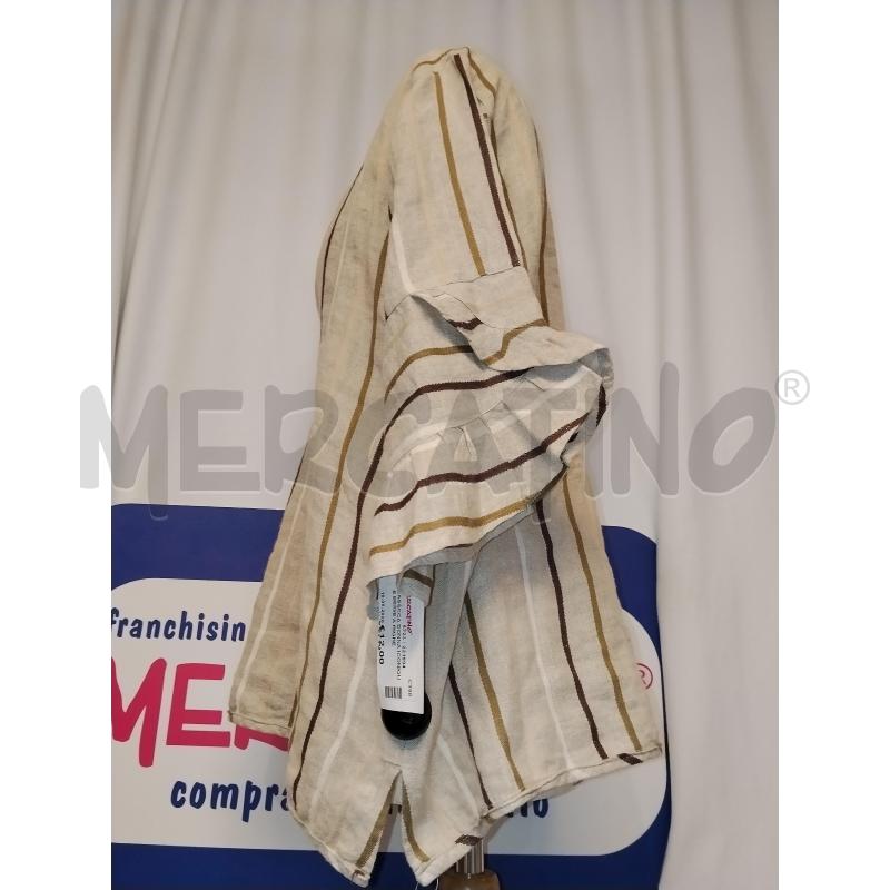 CASACCA DONNA ICONIQUE BEIGE A RIGHE | Mercatino dell'Usato Catania stazione centrale 2