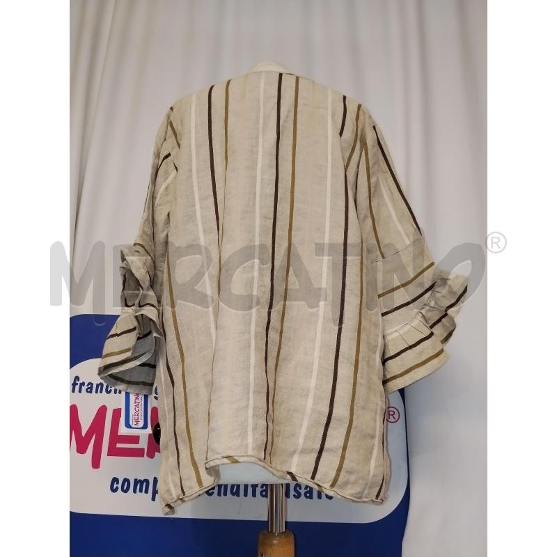CASACCA DONNA ICONIQUE BEIGE A RIGHE | Mercatino dell'Usato Catania stazione centrale 3