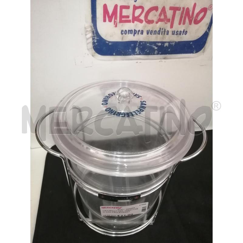CESTELLO DEL GHIACCHIO SAN PELLEGRINO CON PINZA  | Mercatino dell'Usato Catania stazione centrale 5
