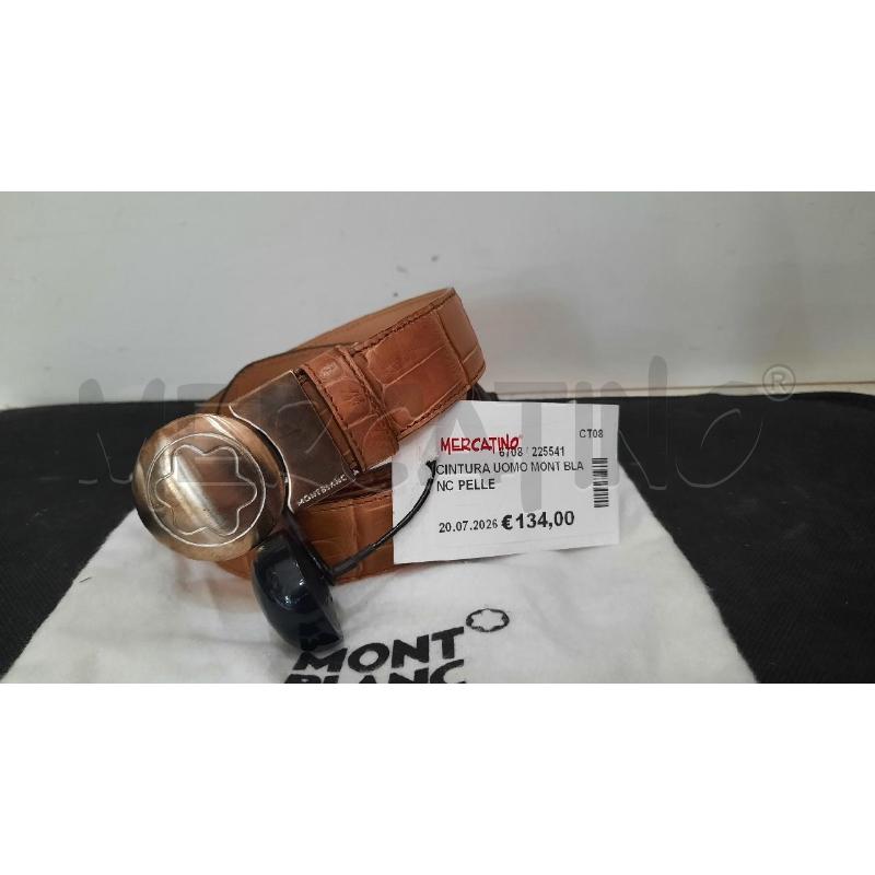 CINTURA UOMO MONT BLANC PELLE | Mercatino dell'Usato Catania stazione centrale 1