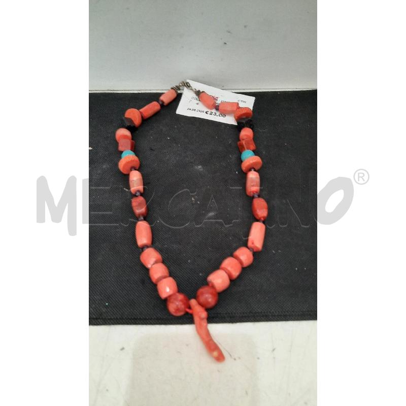 COLLANA CORALLO BAMBU' | Mercatino dell'Usato Catania stazione centrale 1
