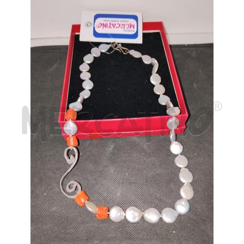 COLLANA PERLE E CORALLO | Mercatino dell'Usato Catania stazione centrale 1