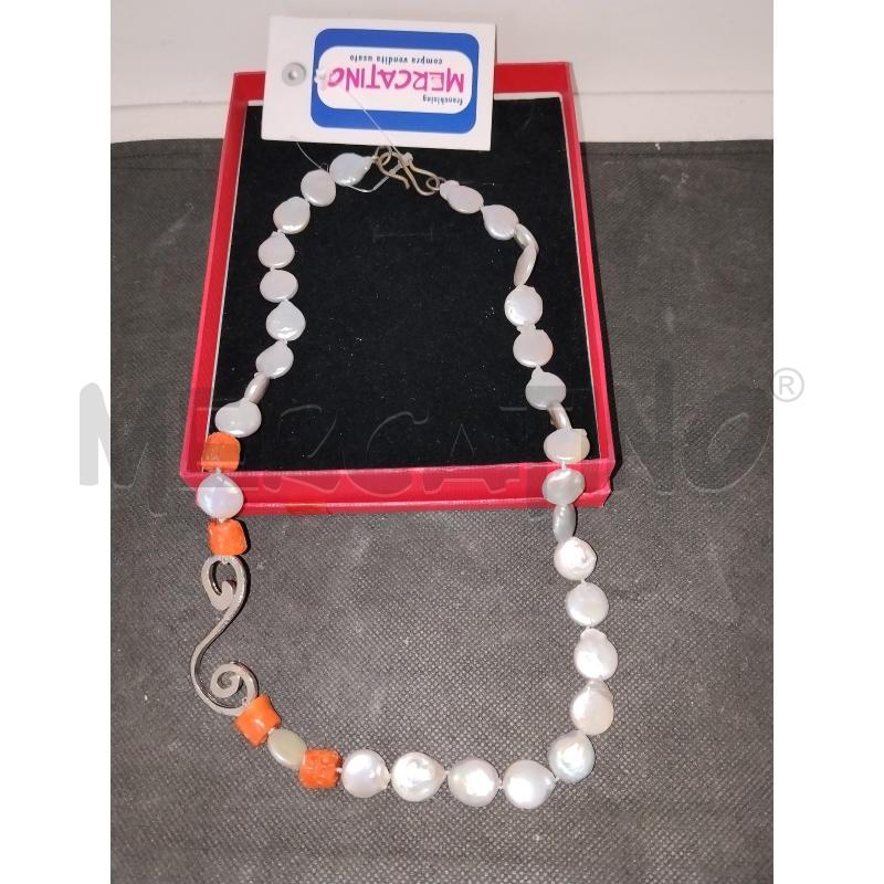 COLLANA PERLE E CORALLO | Mercatino dell'Usato Catania stazione centrale 3