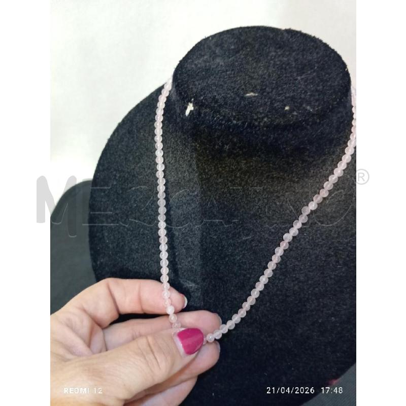 COLLANA PIETRE ROSA | Mercatino dell'Usato Catania stazione centrale 2