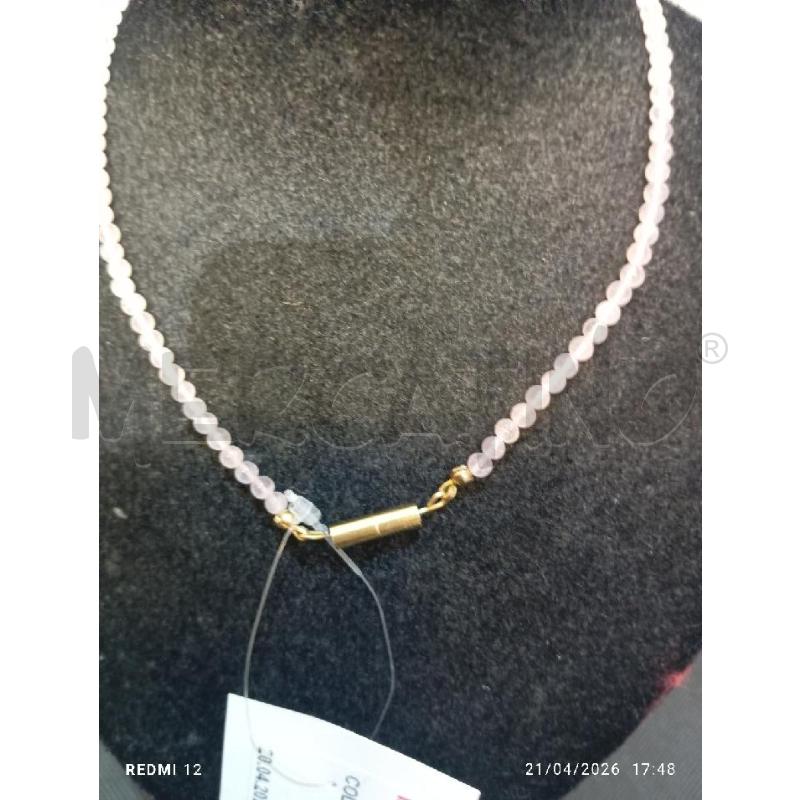 COLLANA PIETRE ROSA | Mercatino dell'Usato Catania stazione centrale 3