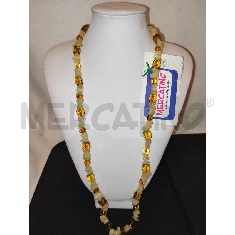 COLLANA  BEIGE E DORATA  | Mercatino dell'Usato Catania stazione centrale 1